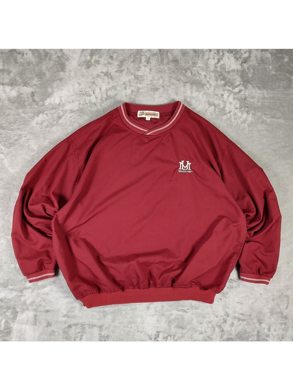VTG 90s AKWA Montana Grizzlies sportswear retro windbreaker pullover mens L